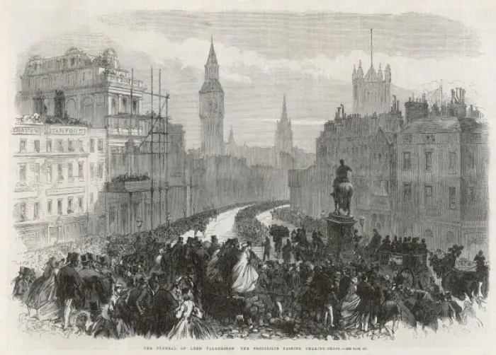 Framed Print : The Funeral Procession of Lord Palmerston, 1865 Framed Print : The Funeral Procession of Lord Palmerston, 1865
