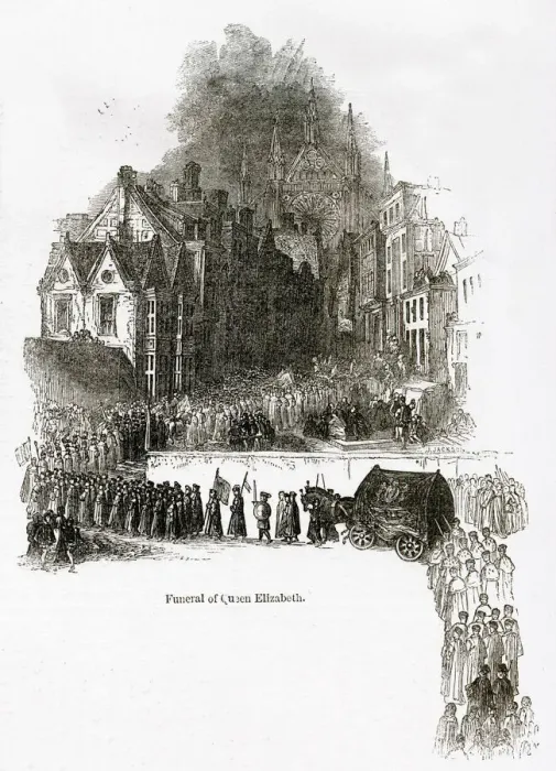 Framed Print : Funeral procession of Queen Elizabeth I Framed Print : Funeral procession of Queen Elizabeth I