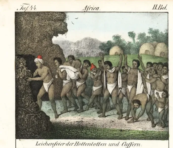 Framed Print : Funeral rites of the Xhosa and Khoikhoi people Framed Print : Funeral rites of the Xhosa and Khoikhoi people