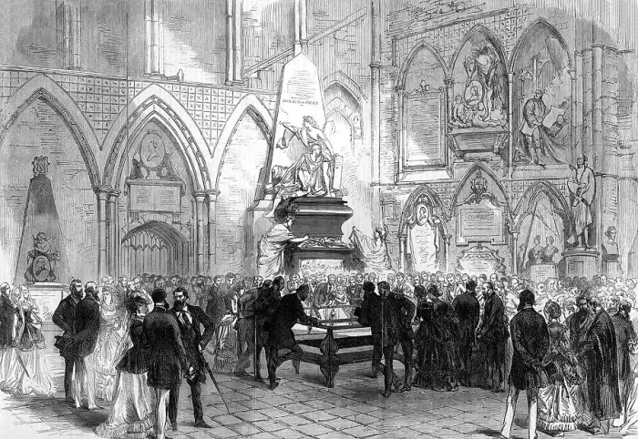 Framed Print : Funerals Charles Dickens Death 1870 People Paying Framed Print : Funerals Charles Dickens Death 1870 People Paying