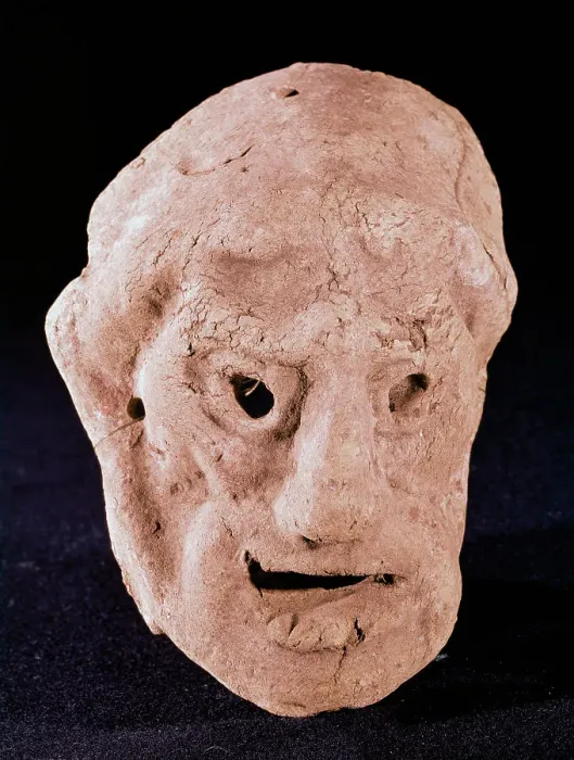 Framed Print : Funerary mask. Punic style. Spain Framed Print : Funerary mask. Punic style. Spain