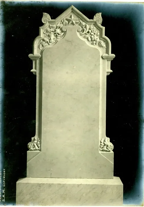 Framed Print : Funerary Monument - Decorated Headstone Framed Print : Funerary Monument - Decorated Headstone