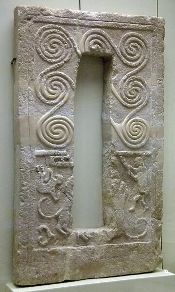 Funerary stele. Late Helladic I period. Mycenae