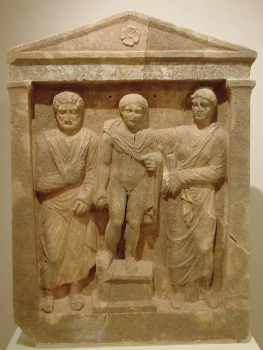 Framed Print : Funerary stele of Paramonos. Greece Framed Print : Funerary stele of Paramonos. Greece