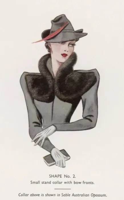 Framed Print : Fur Collar 1938 Framed Print : Fur Collar 1938