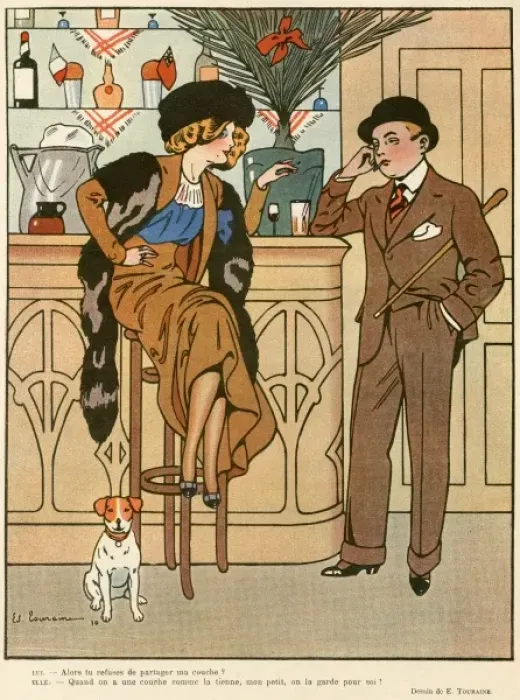 Framed Print : Fur Stole 1910 Framed Print : Fur Stole 1910