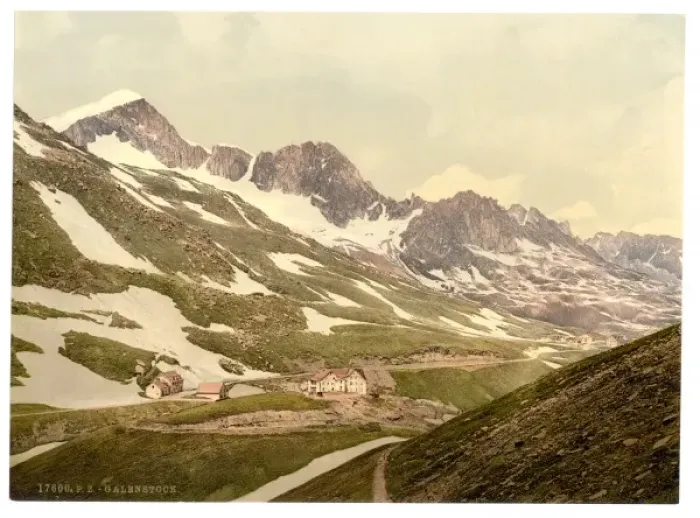 Framed Print : Furka Pass, Galenstock, general view, Bernese Oberland, Swit Framed Print : Furka Pass, Galenstock, general view, Bernese Oberland, Swit