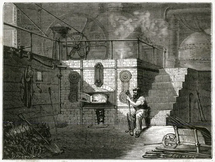Framed Print : FURNACE OF STEAM ENGINE Framed Print : FURNACE OF STEAM ENGINE