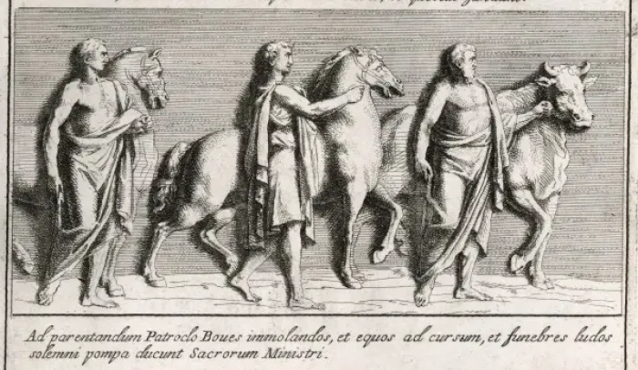 Framed Print : Furneral of Patroclus Framed Print : Furneral of Patroclus