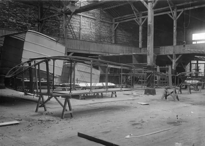 Framed Print : The fuselage of the Bolotoff triplane under construction Framed Print : The fuselage of the Bolotoff triplane under construction