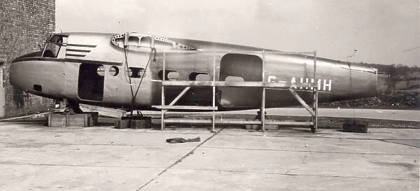 The fuselage of Percival P48 Merganser, G-AHMH