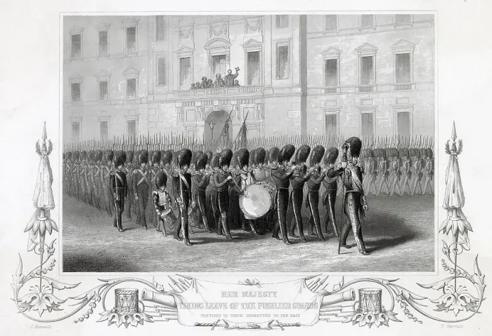 Framed Print : Fusilier Guards Depart Events War Crimean February Framed Print : Fusilier Guards Depart Events War Crimean February