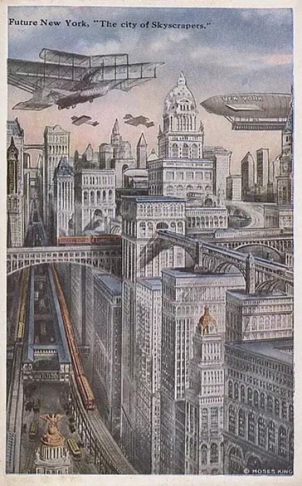 Framed Print : Future New York - The City of Skyscrapers Framed Print : Future New York - The City of Skyscrapers