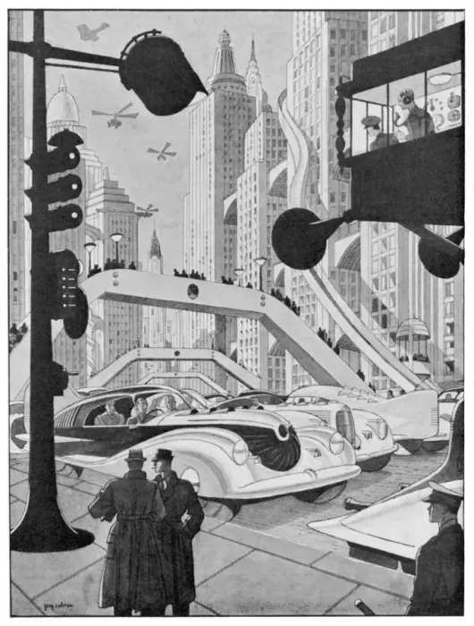 Framed Print : Future Street Scene Framed Print : Future Street Scene
