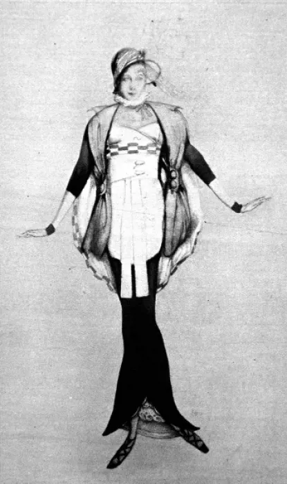 Framed Print : Futurist designer dress, 1913 Framed Print : Futurist designer dress, 1913