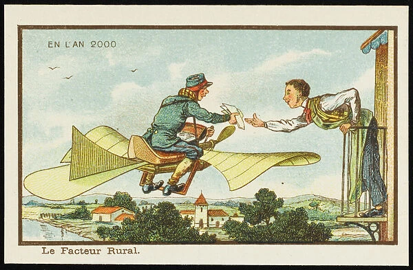 Futuristic airborne postman