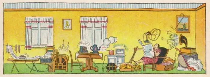 Framed Print : Futuristic home, with chores done automatically Framed Print : Futuristic home, with chores done automatically