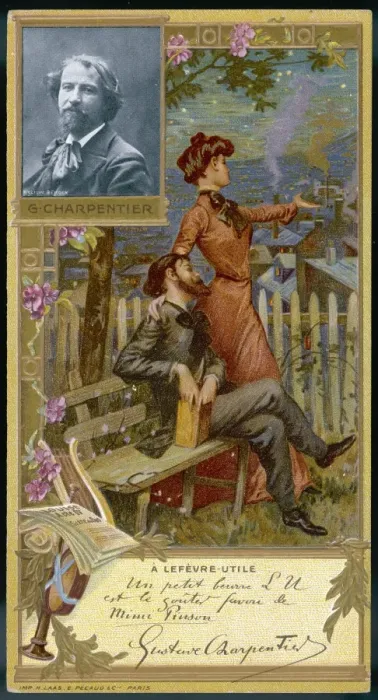 Framed Print : G Charpentier / Louise Op Framed Print : G Charpentier / Louise Op