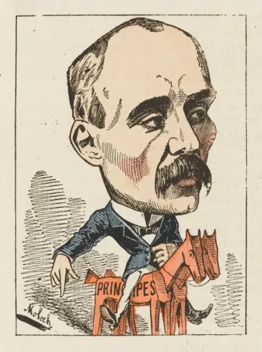 Framed Print : G Clemenceau / Moloch 1882 Framed Print : G Clemenceau / Moloch 1882