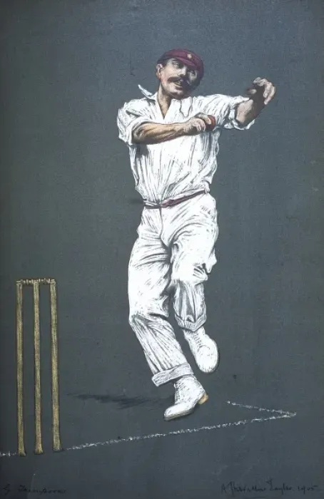 Framed Print : G J Thompson - Cricketer