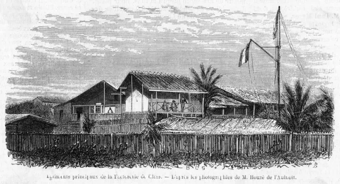 Framed Print : Gabon Trading Post Framed Print : Gabon Trading Post