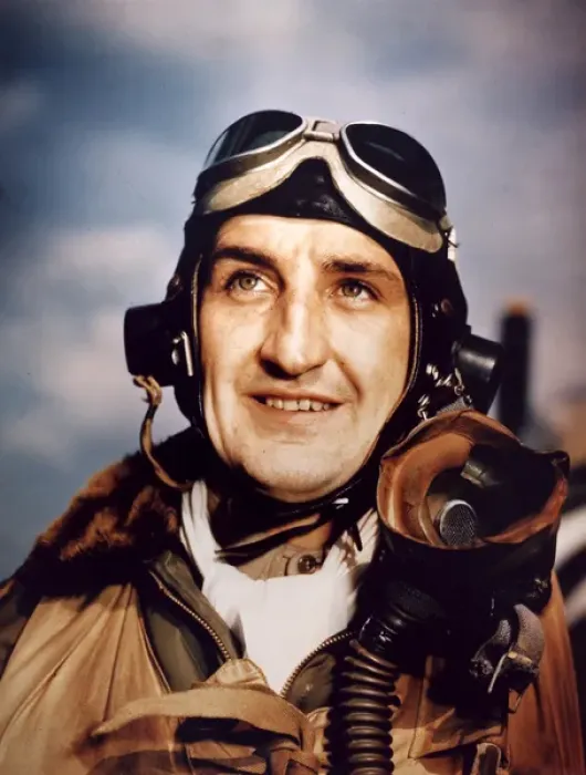 Framed Print : Gabreski, Franciss Pilot as Lt Col 56th Fighter Group Framed Print : Gabreski, Franciss Pilot as Lt Col 56th Fighter Group
