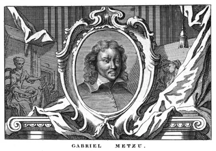 Framed Print : Gabriel Metsu - 1 Framed Print : Gabriel Metsu - 1