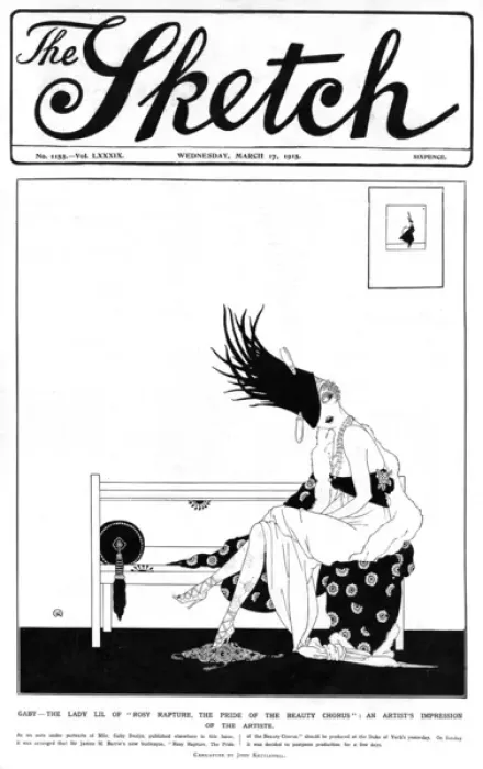 Framed Print : Gaby Deslys in Rosy Rapture Framed Print : Gaby Deslys in Rosy Rapture