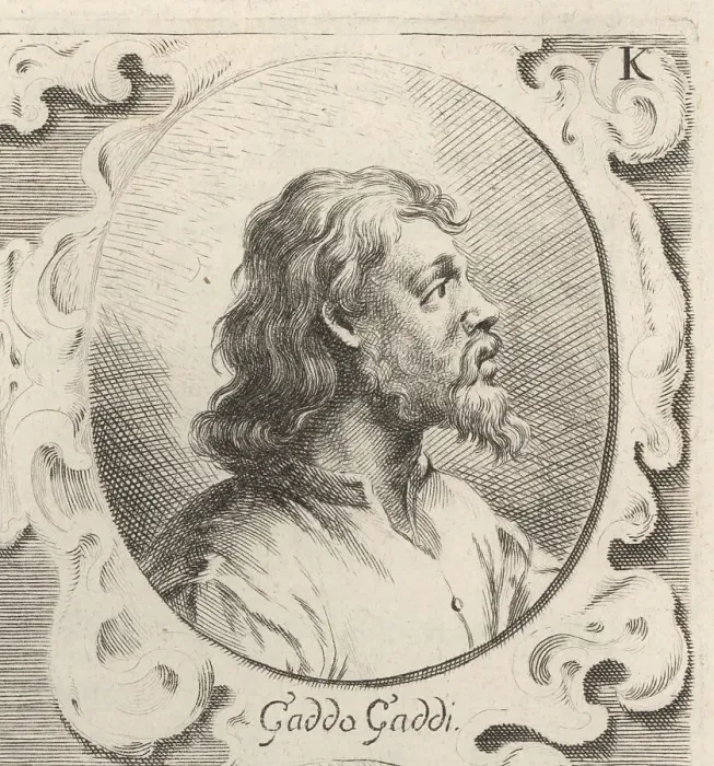 Framed Print : Gaddo Gaddi, Italian painter and mosaicist, c.1239-1312 Framed Print : Gaddo Gaddi, Italian painter and mosaicist, c.1239-1312