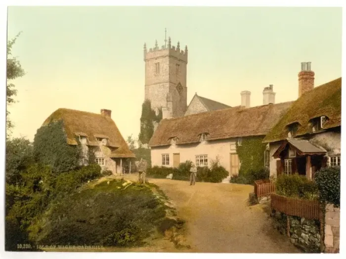 Framed Print : Gadshill, Isle of Wight, England Framed Print : Gadshill, Isle of Wight, England