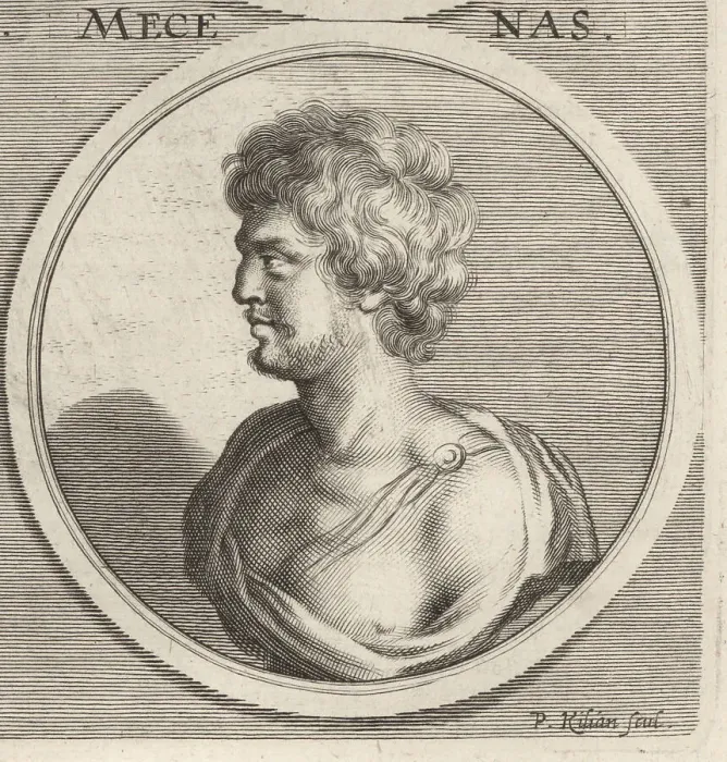 Framed Print : Gaius Cilnius Maecenas, patron of Augustan poets, c.70-8 BC Framed Print : Gaius Cilnius Maecenas, patron of Augustan poets, c.70-8 BC