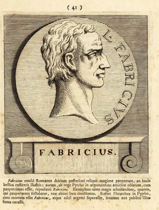Framed Print : Gaius Fabricius Luscinus Monocularis, the one-eyed Framed Print : Gaius Fabricius Luscinus Monocularis, the one-eyed