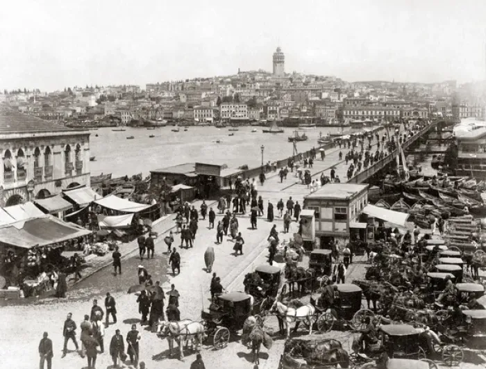 Framed Print : Galata Bridge, Constantinople, (Istanbul) Turkey, circa 1890 Framed Print : Galata Bridge, Constantinople, (Istanbul) Turkey, circa 1890