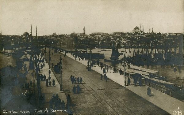 Galata Bridge, Constantinople, Turkey