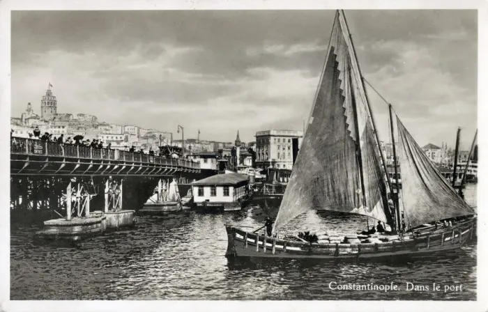 Framed Print : The Galata Bridge over the Golden Horn, Istanbul, Turkey Date: 1939 Framed Print : The Galata Bridge over the Golden Horn, Istanbul, Turkey Date: 1939