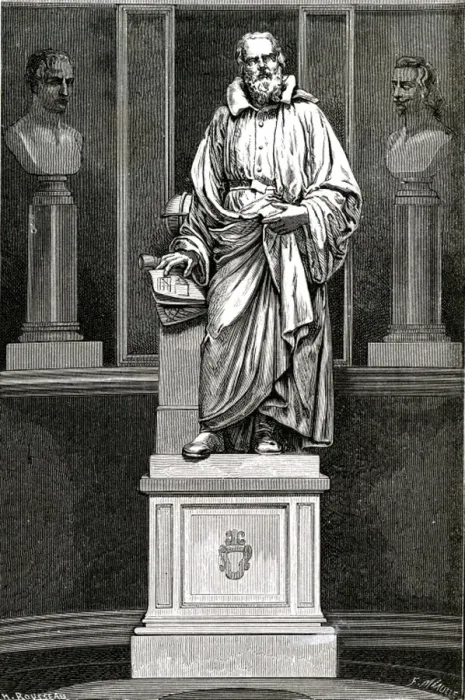 Framed Print : Galileo / Statue / Figuier Framed Print : Galileo / Statue / Figuier