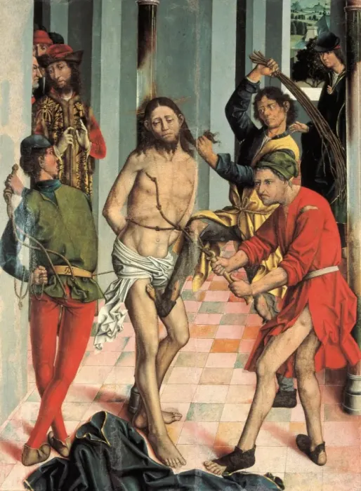 Framed Print : GALLEGO, Fernando (1440-1507). The Flagellation Framed Print : GALLEGO, Fernando (1440-1507). The Flagellation