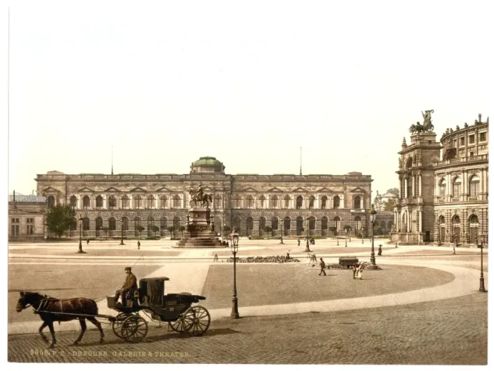 Framed Print : Gallery and Theatre, Altstadt, Dresden, Saxony, Germany Framed Print : Gallery and Theatre, Altstadt, Dresden, Saxony, Germany