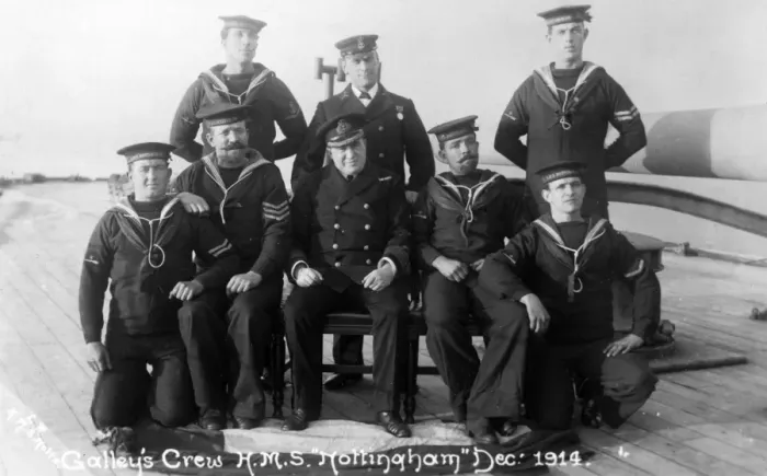 Framed Print : Galley Crew 1914 Framed Print : Galley Crew 1914