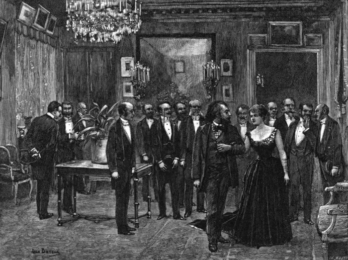 Framed Print : Gambetta at a Salon Framed Print : Gambetta at a Salon