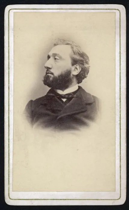 Framed Print : Gambetta / Sepia Cdv Framed Print : Gambetta / Sepia Cdv