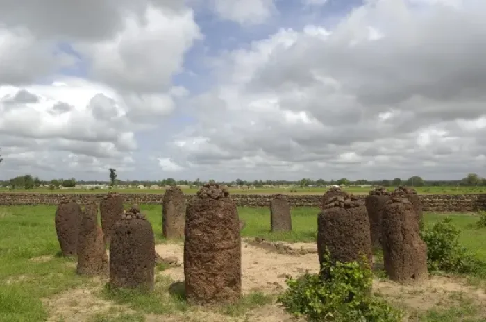 Framed Print : THE GAMBIA. Wassu. Stone circles Framed Print : THE GAMBIA. Wassu. Stone circles