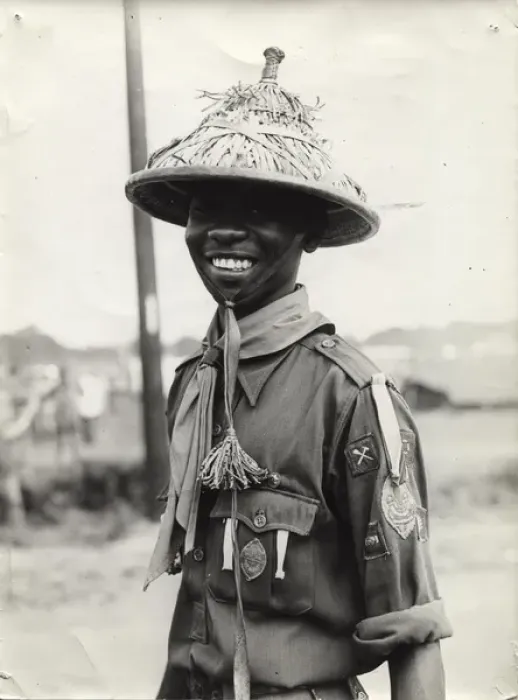 Framed Print : Gambian scout at World Jamboree, Warwickshire Framed Print : Gambian scout at World Jamboree, Warwickshire