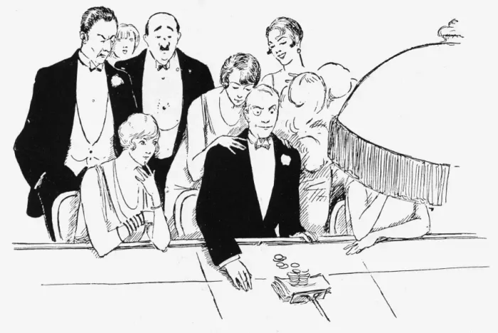 Framed Print : Gambling in a casino, 1927 Framed Print : Gambling in a casino, 1927