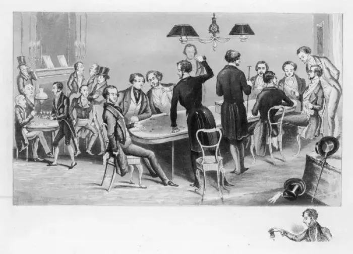 Framed Print : Gambling / Crockfords Framed Print : Gambling / Crockfords