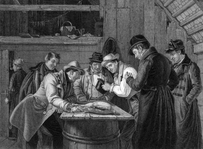 Framed Print : GAMBLING RAFFLE 1842 Framed Print : GAMBLING RAFFLE 1842