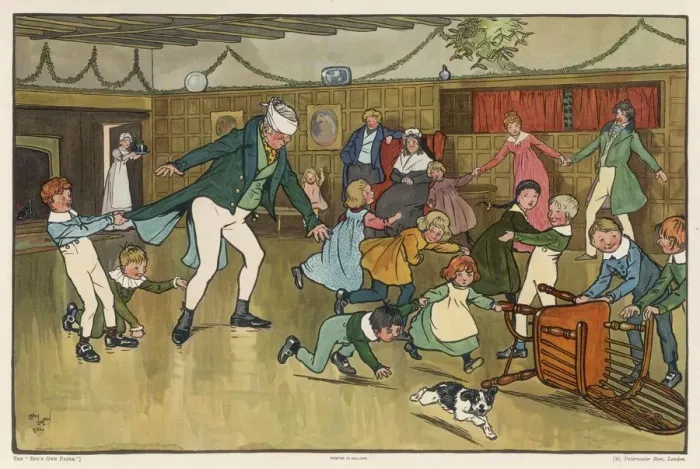 Framed Print : Game of Blind Mans Buff at a childrens party Framed Print : Game of Blind Mans Buff at a childrens party