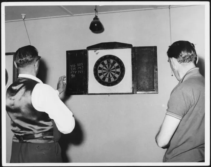 Framed Print : A Game of Darts Framed Print : A Game of Darts