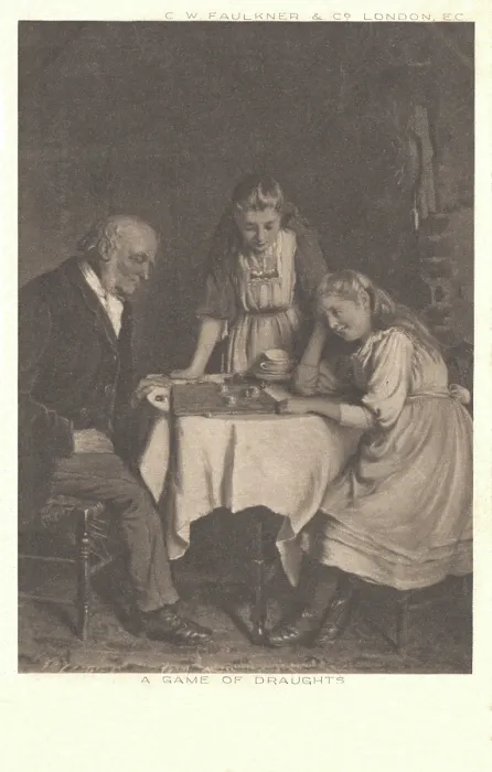 Framed Print : A Game of Draughts Framed Print : A Game of Draughts