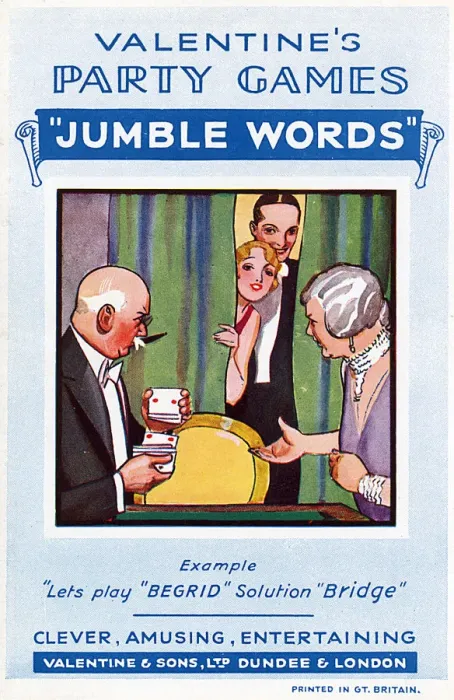Framed Print : GAME / JUMBLE WORDS 1930S Framed Print : GAME / JUMBLE WORDS 1930S